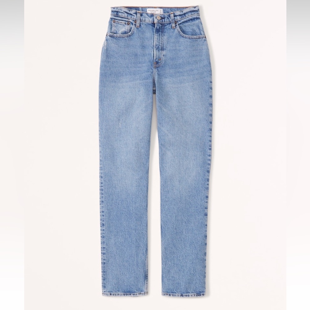 Curve love ultra high rise ankle straight jean